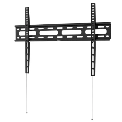 Abbildung von Hama TV Wandhalterung, starr (TV Wandhalterung 32 75 Zoll, VESA 50x50 bis 600x400, 40kg, extra flach, mit Fischer Dübeln) schwarz