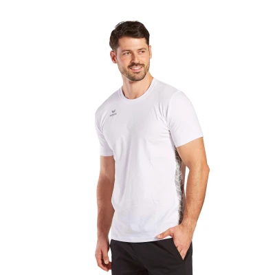 Abbildung von Erima Fussball TEAM Essential Tshirt print, Herren, Größe: 3XL, Weissgrau