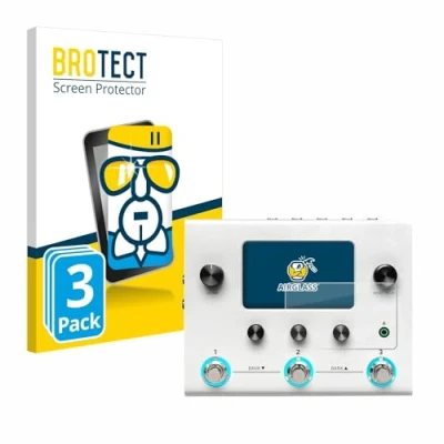 Abbildung von BROTECT Schutzglas für Hotone Ampero II Stomp (3 Stück) Schutzfolie Panzer Folie Glas [Extrem Kratzfest 9H, Anti Fingerprint, Ultra Transparent]
