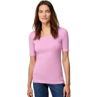 Abbildung von Cecil Tshirt basic, Damen, Größe: 42, Rosa