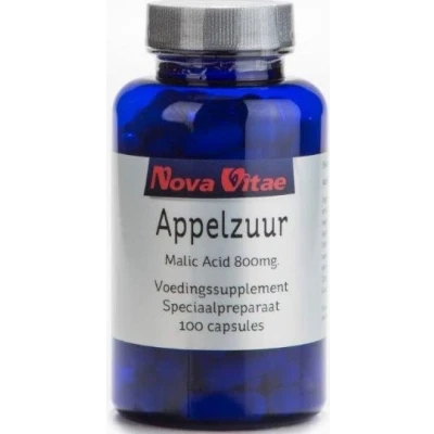 Abbildung von Nova Vitae Apfelsäure Malic Acid 800 Mg, 100 Stück, Kapseln