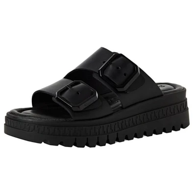 Abbildung von Tamaris Pantolette hoch, Damen, Größe: 40, Black leather Leder