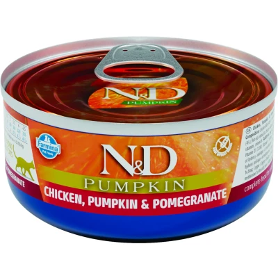 Abbildung von N&amp;D Pumpkin Nassfutter für Katze Huhn 70 g pro 24 Stück