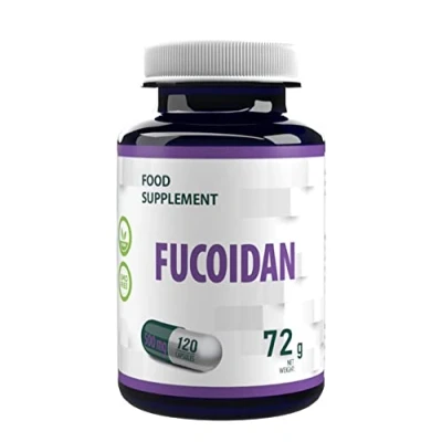 Abbildung von Hepatica Fucoidan Blasentang 500mg 120 Vegane Kapseln, Laborgeprüft , Hochdosiert, Nicht GVO &amp; Glutenfrei