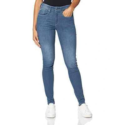 Abbildung von G Star Damen Lhana Skinny Jeans, Blau (worn in gravel blue D19079 C431 B844), 27W / 30L