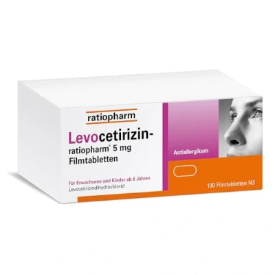 Abbildung von Levocetirizin ratiopharm 5 mg Filmtablet 100 St