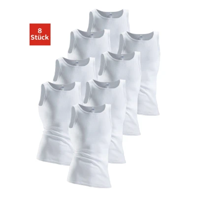Abbildung von Clipper Unterhemd, (8 St.), aus Doppelripp, Tanktop, Unterziehshirt