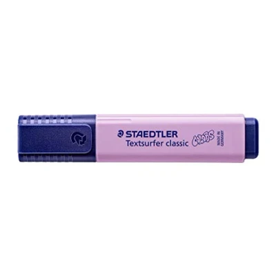 Abbildung von STAEDTLER 364 C 620 Textsurfer classic Pastell Textmarker (hohe Qualität Made in Germany, mit großem Tintenspeicher für extra lange Markierleistung) 10er Schachtel lavendel