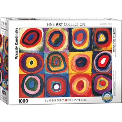 Abbildung von empireposter Farbstudie Quadrate von Wassily Kandinsky 1000 Teile Puzzle Format 68x48 cm