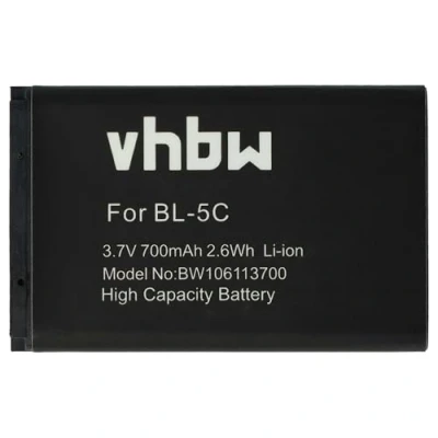 Abbildung von vhbw Akku kompatibel mit Amplicomms PowerTel M4000, M5000, M5010, M5100, M6000 Handy Smartphone Telefon (700mAh, 3,7V, Li Ion)
