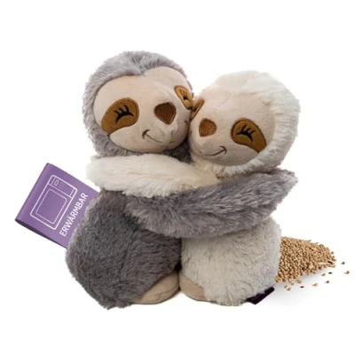 Abbildung von Habibi Plush Wärmekissen Premium Wärmetier Hugys Faultier oder Mikrowelle/Ofen