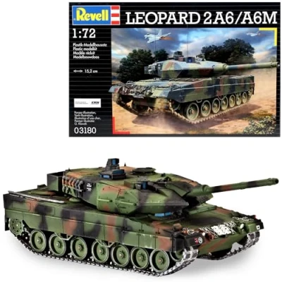 Abbildung von Revell Leopard 2 A6/A6M, Tank model, Montagesatz, 1:72, 2A6/A6M, Kunststoff, Zwischen