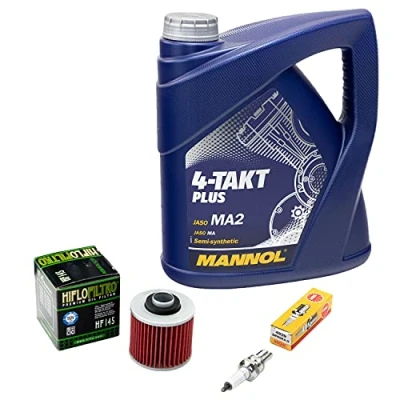 Abbildung von Wartungspaket Öl 4L + Ölfilter Zündkerze für Yamaha XT 600 XTZ 660 XT600 XTZ660 3TB 3UW 3YF 4MD Bj 1990 1995