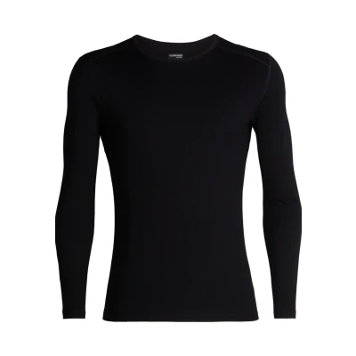 Abbildung von Icebreaker Herren Funktionsshirt 260 Tech LS Crewe, Black, S, 104371001S