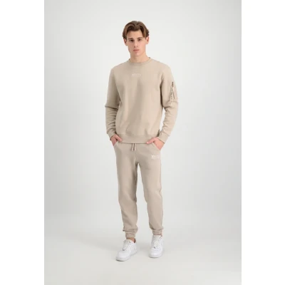 Abbildung von Alpha Industries Jogginghose, Herren, Größe: Small, Organic beige