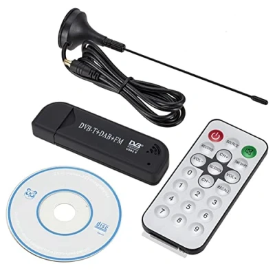 Abbildung von Lisher Digitaler TV Tuner USB 2.0 DVB T SDR + FM, hohe Qualität, Stick RTL2832U FC0012