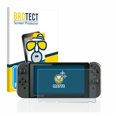 Abbildung von BROTECT Entspiegelungs Schutzfolie für Nintendo Switch (2 Stück) Matte Displayschutz Folie, Anti Reflex, Fingerprint