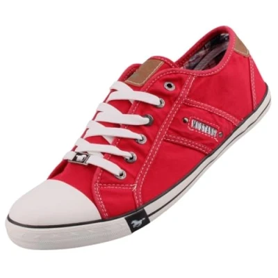 Abbildung von MUSTANG Damen Canvas Sneaker Rot, Schuhgröße:EUR 40