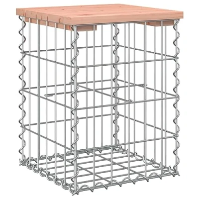 Abbildung von vidaXL Gartenbank aus Gabionen 33x31x42 cm Massivholz Douglasie (1 St)