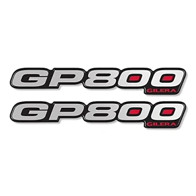 Abbildung von labelbike 2 GP 800 3D Harzbeschichtete Aufkleber für GILERA GP800 Scooter
