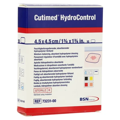 Abbildung von Cutimed Hydrocontrol Kompressen 4,5x4,5 10 St