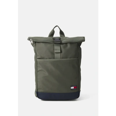 Abbildung von Tommy Jeans Daily Rolltop Backpack Tagesrucksack, Herren, Größe: One Size, Pewter green