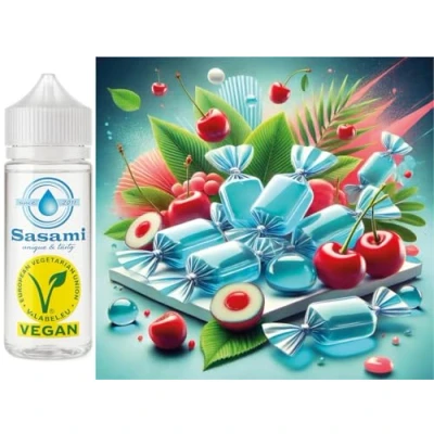 Abbildung von Eisbonbon Kirsche Aroma Konzentrat Vegan Sasami 10ml