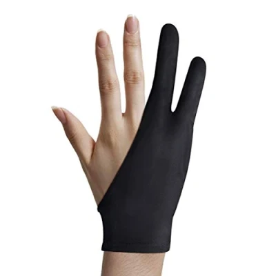 Abbildung von Macabolo Artist Tablet Zeichenhandschuh, Zwei Finger Handschuh Grafik Zeichentablett Rechts oder Linkshänder