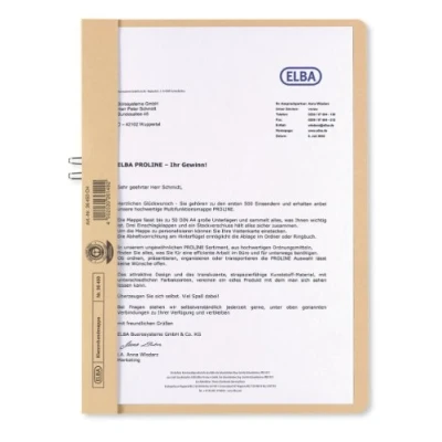 Abbildung von Klemmhandmappe f. A4 o. Deckel ch