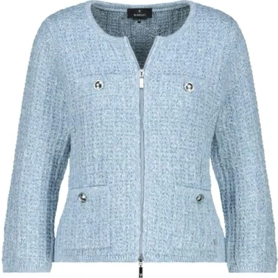 Abbildung von Monari Strickjacke Jacke Tweed Mit Rundhalsausschnitt