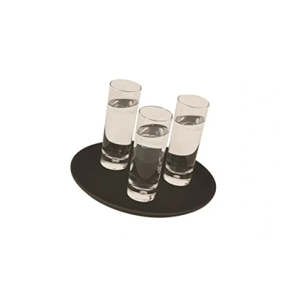 Abbildung von Genware NEV GG1100BLK Gen Grip Tablett, rund, rutschfest, 28 cm, Schwarz