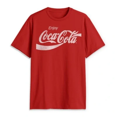Abbildung von Coca Cola Herren T Shirt Eighties Coke Kurzarm, rot, Groß