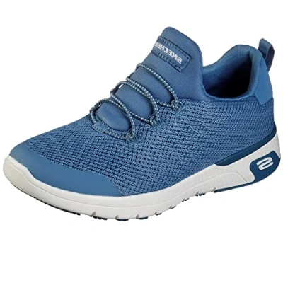 Abbildung von Skechers Damen Marsing Waiola SRC Schuh für das Gesundheitswesen, blau/weiß, 36 EU
