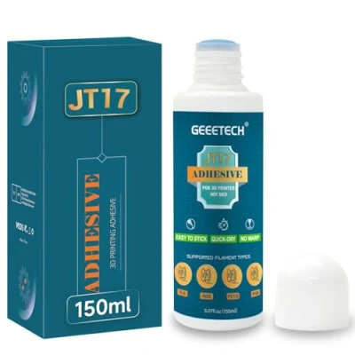 Abbildung von GEEETECH 3D Drucker Haftung JT17 150ML, Klebestift, Kleber Perfekte der First Layer, Wasserlösliche Formel, für Druck Kompatibel mit PLA, ABS, PETG Filament