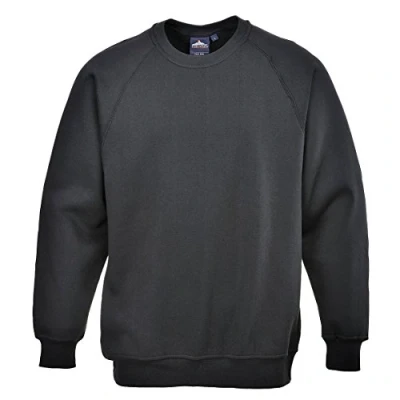Abbildung von Portwest Sweat Shirt Roma, Größe: 4XL, Farbe: Schwarz, B300BKR4XL