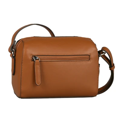 Abbildung von TOM TAILOR Handtasche Pira, aus einer Kombination von weichem Suede und genarbtem Lederimitat