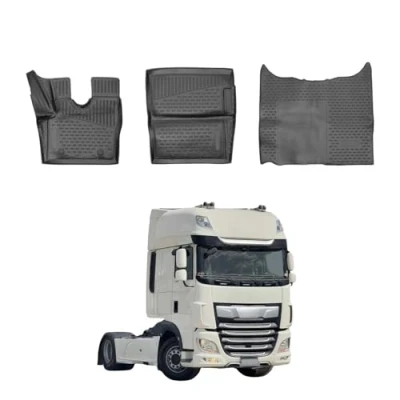 Abbildung von OMAC 8106444 Fußmattensatz Gummi, TPE (thermoplastischer Elastomer) 3 schwarz DAF: XF