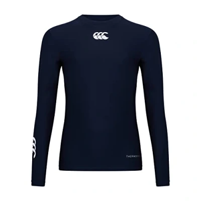 Abbildung von Canterbury Kinder Oberteil Thermoreg Base Layer Langarm Unterhemd, Navy, M, E746845 769 MB