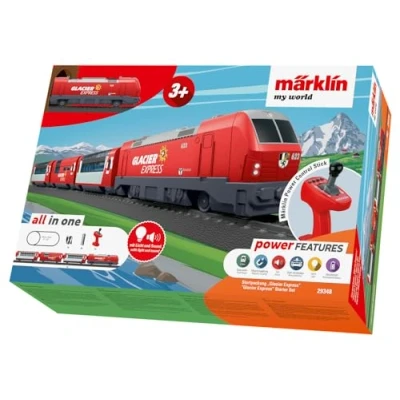 Abbildung von Märklin Spielzeugeisenbahn Set my world Startpackung Glacier Express 29348, Spur H0, (Set, 33 tlg)