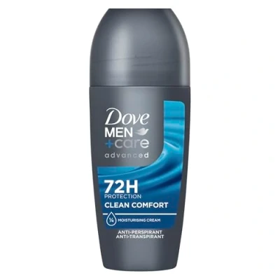 Abbildung von Dove MEN+care advanced Anti Transpirant Clean Comfort Roll On schützt 72 Stunden vor Körpergeruch und Schweiß 6x 50 ml