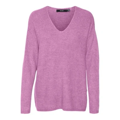 Abbildung von Vero Moda V Ausschnitt Pullover VMCREWLEFILE LS NECK BLOUSE NOOS