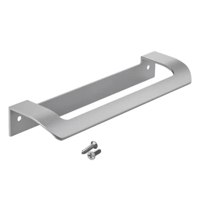 Abbildung von SO TECH® Möbelgriff LYS Bohrlochabstand (BA) 160 mm Schrankgriff Schubladengriff (1 St), Griff passend für Schiebe oder Falttüren, Chrom matt