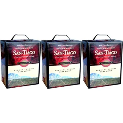 Abbildung von 3 x SAN TIAGO RED WINE SPECIAL BLEND Bag in Box Liter Incl. Goodie von Flensburger Handel