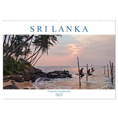 Abbildung von Sri Lanka, tropisches Inselparadies (Wandkalender 2025 DIN A3 quer), CALVENDO Monatskalender