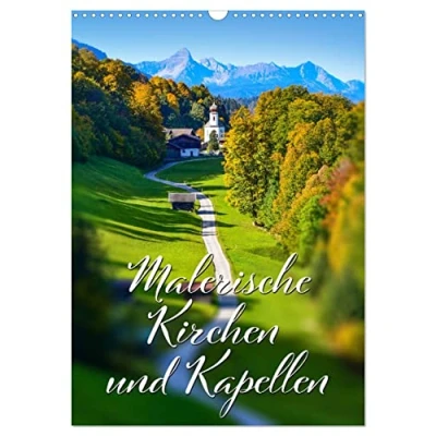 Abbildung von Malerische Kirchen und Kapellen (Wandkalender 2025 DIN A3 hoch), CALVENDO Monatskalender