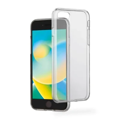 Abbildung von Hama Handyhülle für iPhone 7/8/SE 2020/SE 2022 (Schutzhülle Rückseite, Case, Kratzfest, extra Schutz Kamera und Display, Wireless Charging kompatibel, transparent, Hülle dünn) durchsichtig