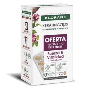 Abbildung von Keratincaps Kapseln Zur Stärkung Und Revitalisierung Der Haare Packung 3 X 30 Einheiten