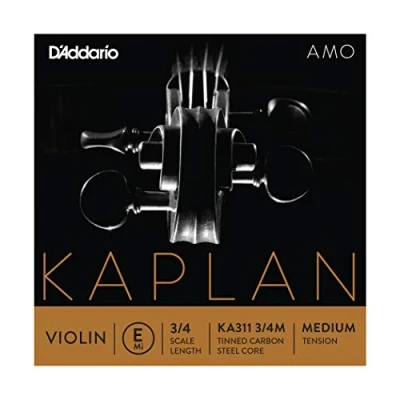 Abbildung von D&#039;Addario Kaplan Amo Violinsaite Einzelsaite E KA311 3/4M Violinsaiten 3/4 Skala, Mittlere Spannung