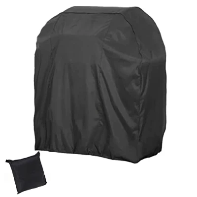 Abbildung von Timisea Grill Abdeckhaube, 117 x 66 117cm Grillabdeckung,Gasgrill Abdeckplane,420D Oxford Gasgrill Abdeckplane,Wetterfest Grillabdeckung, Wasserdicht, reißfest, UV Schutz Abdeckhaube