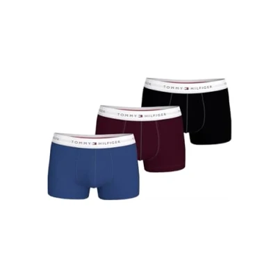 Abbildung von Tommy Hilfiger Trunk 3 PACK Panties, Herren, Größe: Small, Bright blue/grape valley/black
